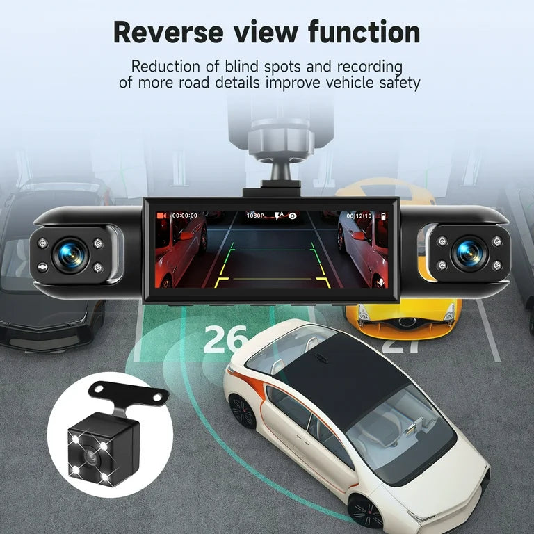 RoadGuard 4X 1080P 4-Channel Dash Cam
