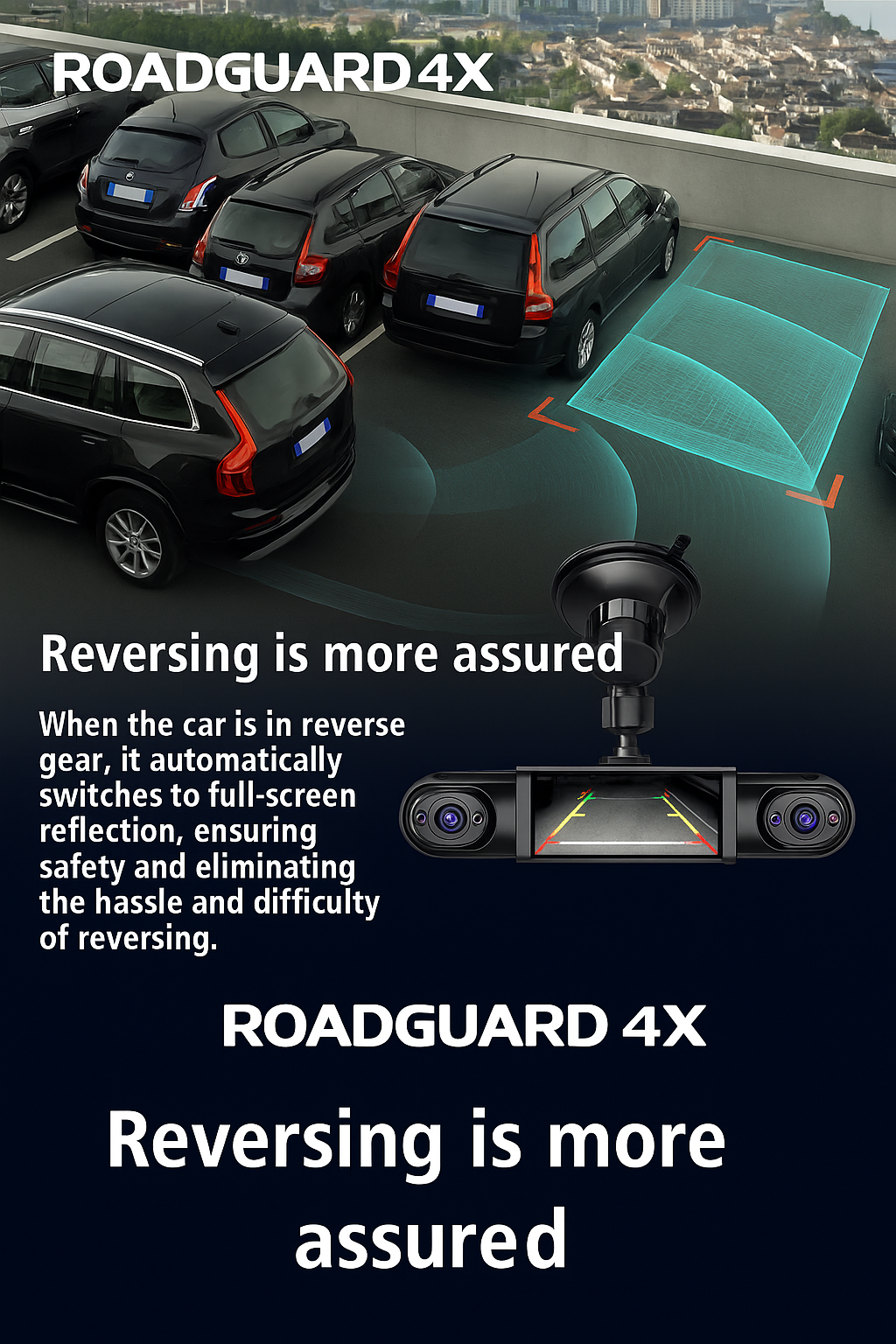RoadGuard 4-Channel Car Dash Cam